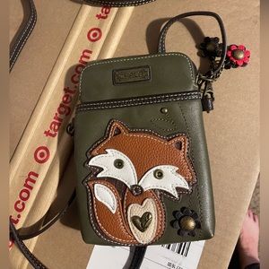 Chala Vegan Leather Convertible Cross Body Purse. Fox style Excellent condition